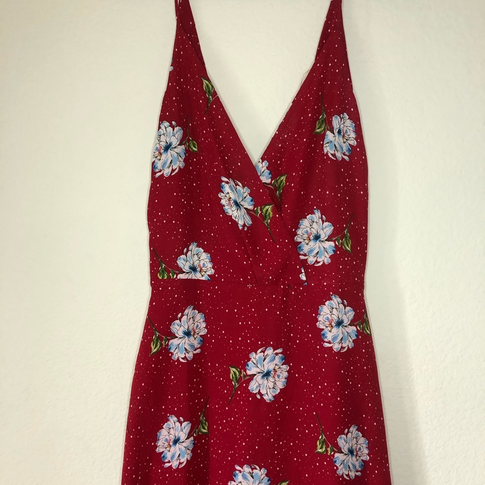 LUSH Red Floral Dress | XS
